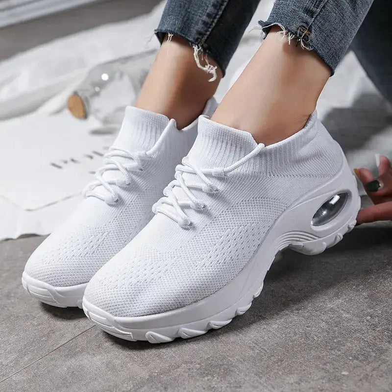 Sports shoes women flying knit socks shoes shaking shoes Angel Wishes