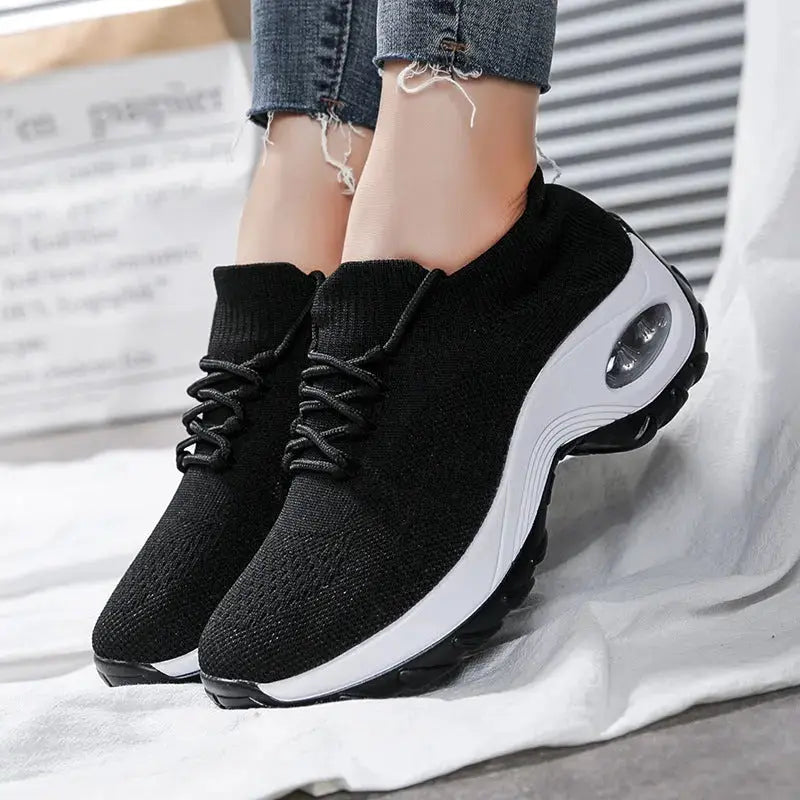 Sports shoes women flying knit socks shoes shaking shoes Angel Wishes