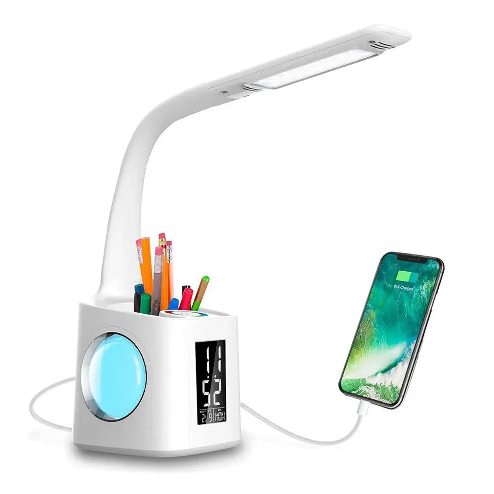 Study LED Desk Lamp USB Charging Port Angel Wishes