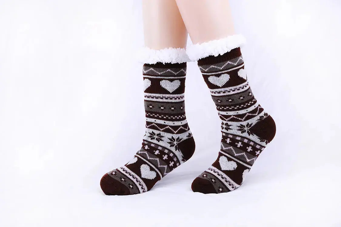 Thickened Non-slip Indoor Knitted Woolen Socks Angel Wishes