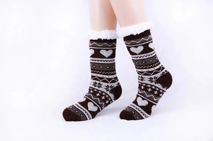 Thickened Non-slip Indoor Knitted Woolen Socks Angel Wishes