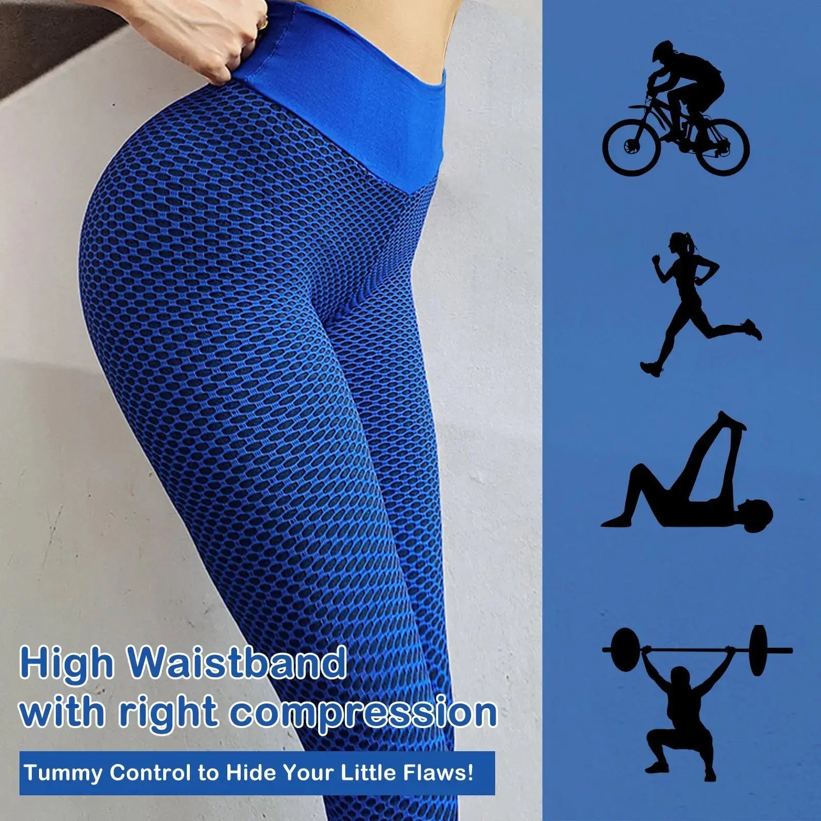 TIK Tok Leggings Women Butt Lifting Workout Tights Plus Size Sports High Waist Yoga Pants Angel Wishes