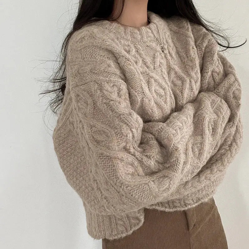 Twisted Round Pullover Angel Wishes