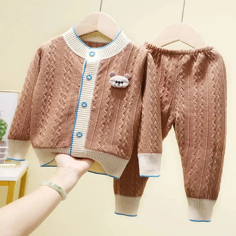 Two-piece Cardigan Jackets For Boys And Girls Angel Wishes