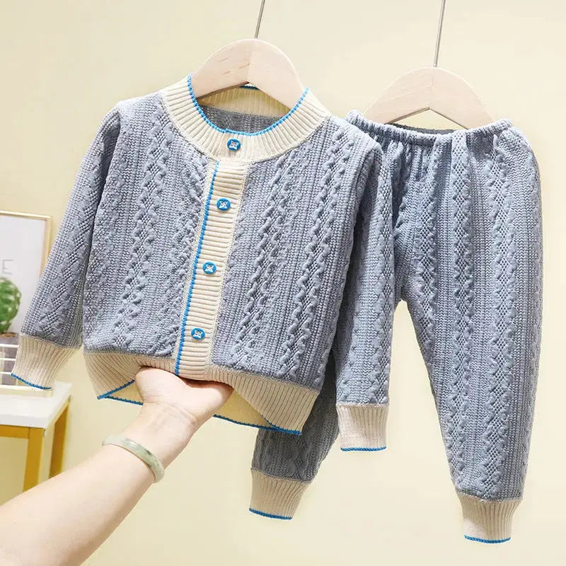 Two-piece Cardigan Jackets For Boys And Girls Angel Wishes