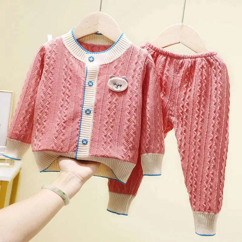 Two-piece Cardigan Jackets For Boys And Girls Angel Wishes