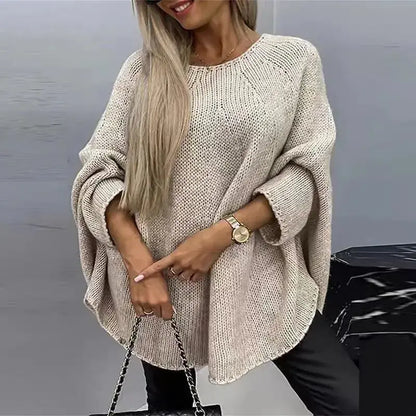 Winter Loose Batwing Sleeve Pullover Shawl Sweater Angel Wishes