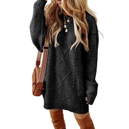 Winter New Loose And Lazy Style Dress Sweater Angel Wishes