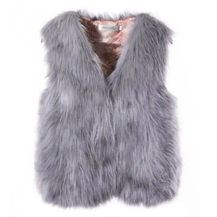 Winter Wool Fur Vest Warm Vest Angel Wishes