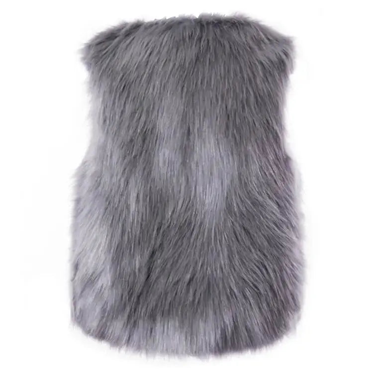 Winter Wool Fur Vest Warm Vest Angel Wishes