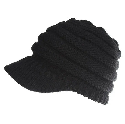 Women Soft Knitted Ponytail Beanies Angel Wishes