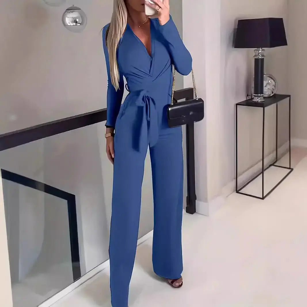 Women's Fashion Personality Solid Color Jumpsuit Angel Wishes