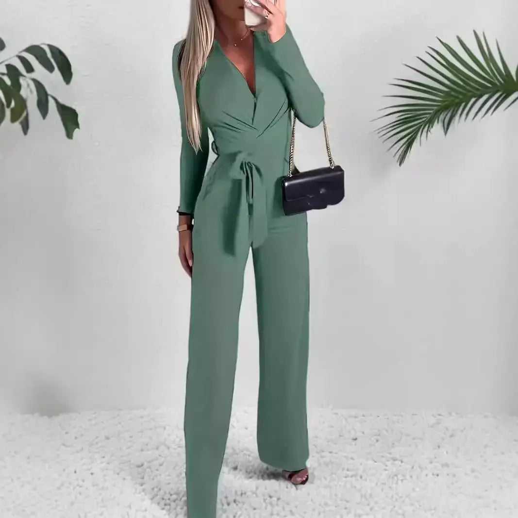 Women's Fashion Personality Solid Color Jumpsuit Angel Wishes