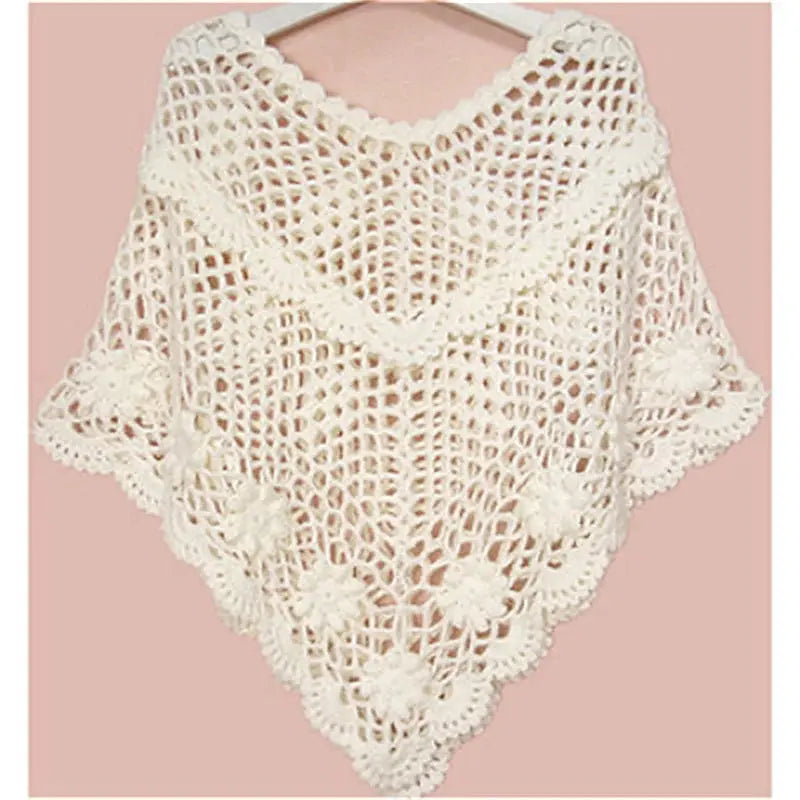 Crochet Hollow Shawl Angel Wishes