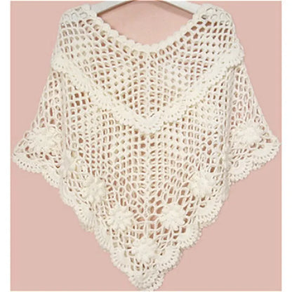 Crochet Hollow Shawl Angel Wishes