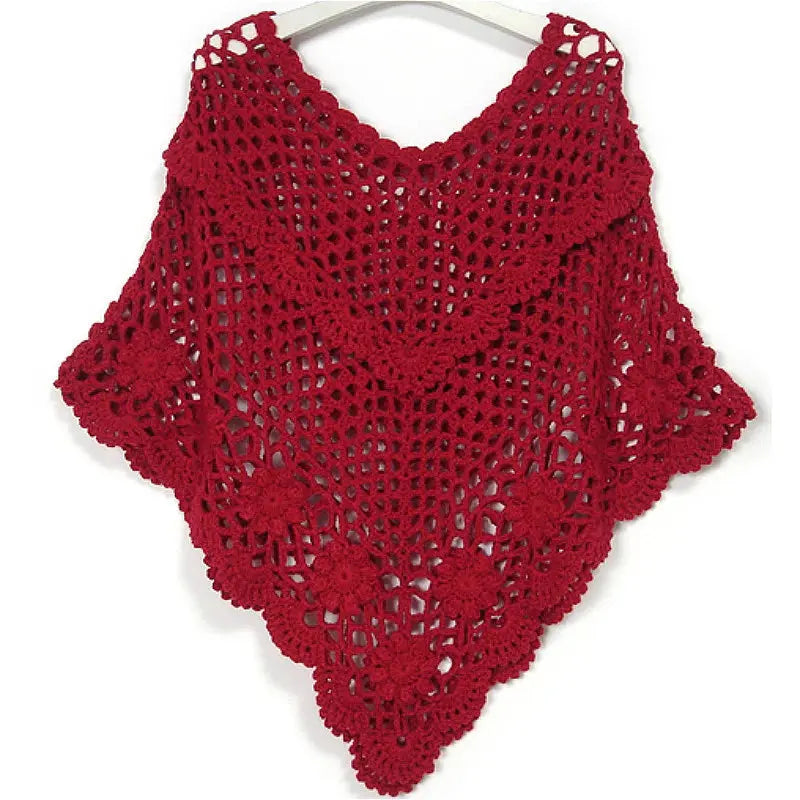 Crochet Hollow Shawl Angel Wishes