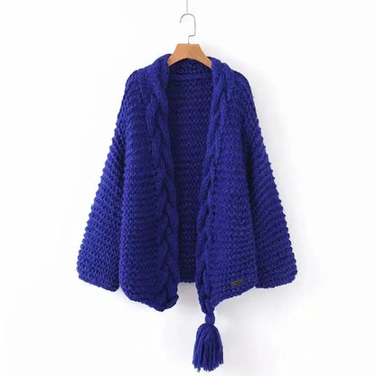 Knit Cardigan with Tassels Angel Wishes