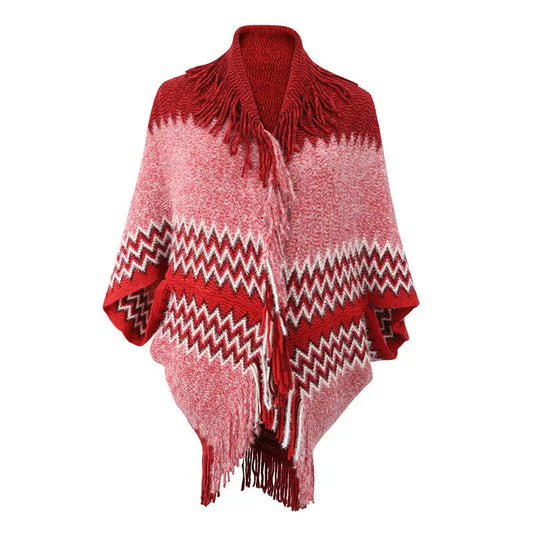 Knitted Tassel Shawl Angel Wishes