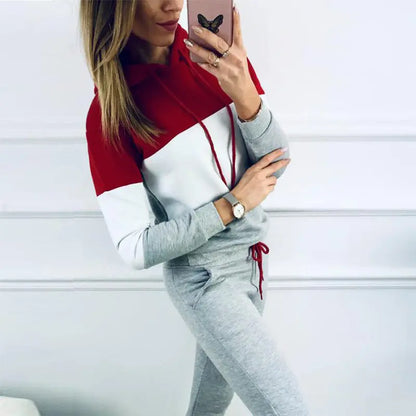 Women's Sportswear Women's Sportswear Fashion Autumn Hooded Casual Suit Tracksuit Women Angel Wishes