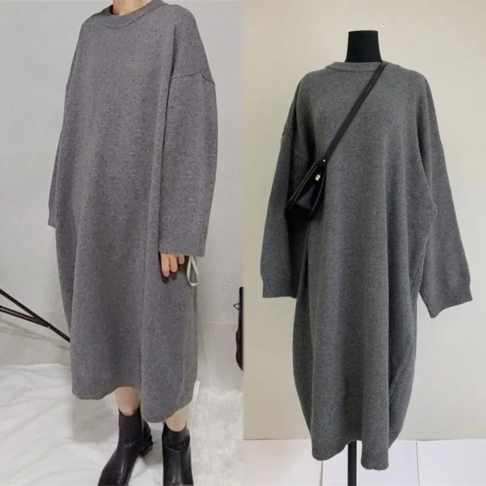 Women's Fashion Long-sleeved Knitted Dress Angel Wishes