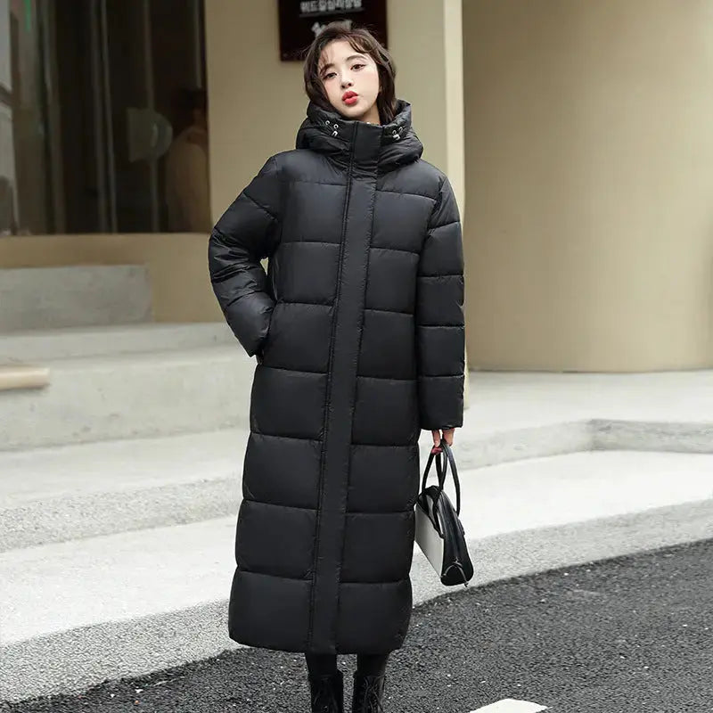 Women's Warm Winter Side Slit Cotton Padded Down Jacket Angel Wishes