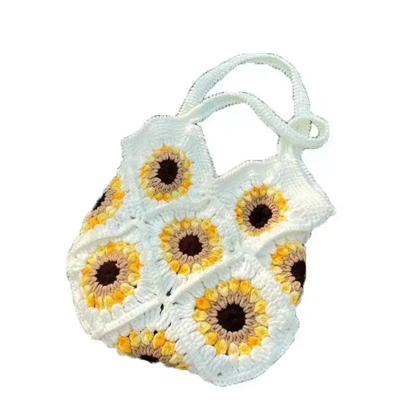 Cotton Crochet Sunflower Tote Angel Wishes