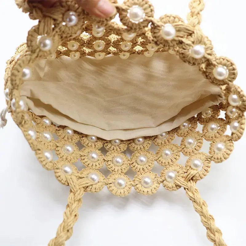 Woven Handbags Pearl Handbag Angel Wishes