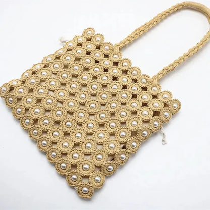 Woven Handbags Pearl Handbag Angel Wishes